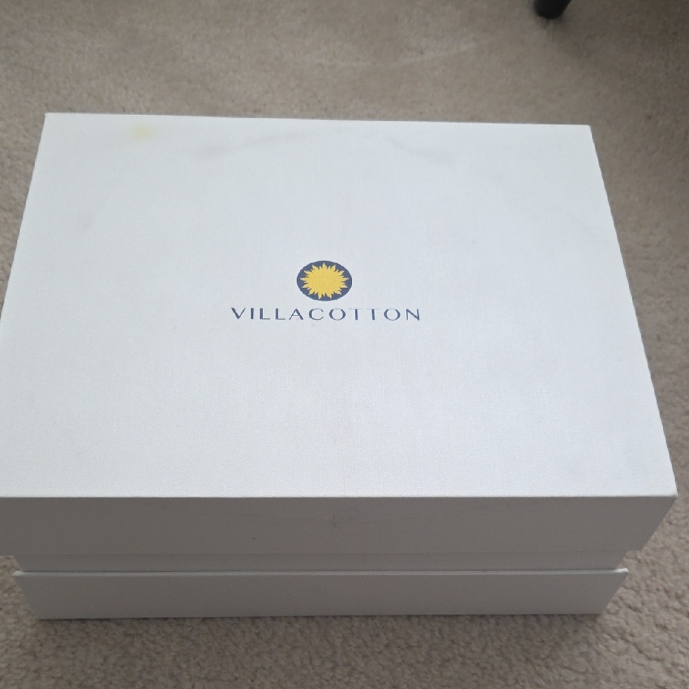 Villa Cotton White Box Tein Xl Sheet Set New